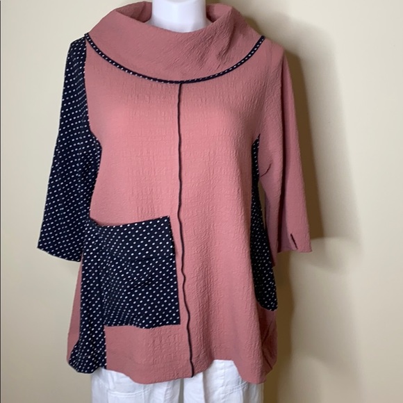 Moonlight Tops - Moonlight Cowl Neck Top D-7